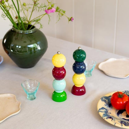 Yellow Multi Bob Salt or Pepper Mill