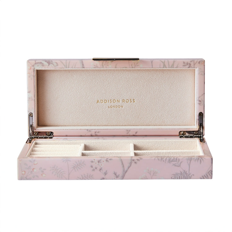 Pink Chinoiserie Box with Silver