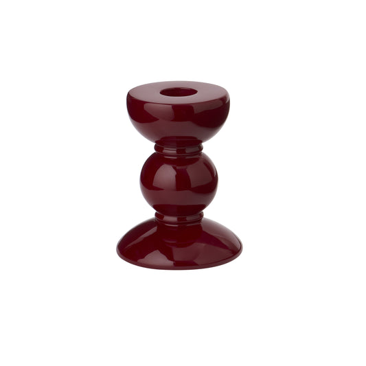 Small Cherry Bobbin Candlestick - 10cm