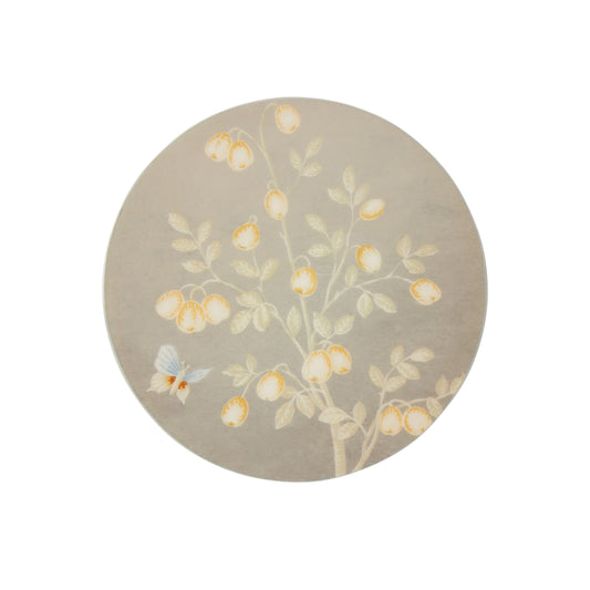 Chinoiserie Coaster Grey - Set of 4