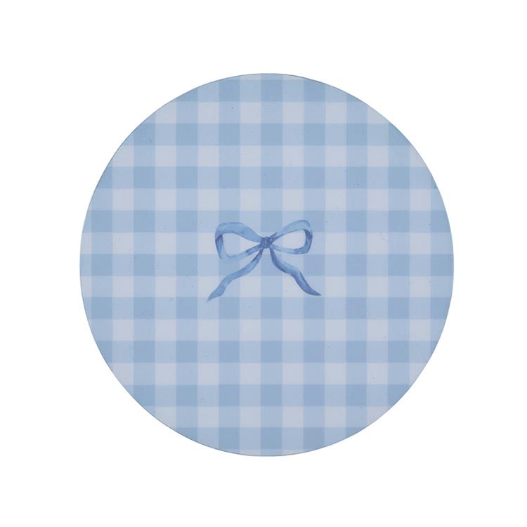 Blue Gingham Coasters- Set of 4