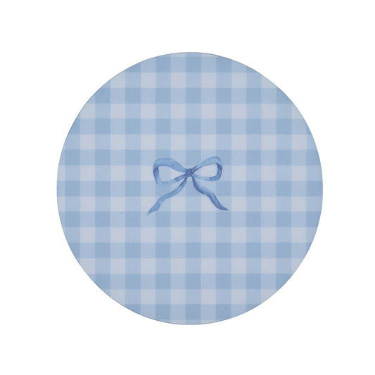 Blue Gingham Coasters- Set of 4