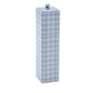 Blue Gingham Square Pillar Salt or Pepper Mill