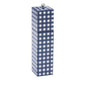 Navy Gingham Square Pillar Salt or Pepper Mill