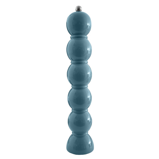 Chambray Blue Lacquer Grande Salt or Pepper Mill