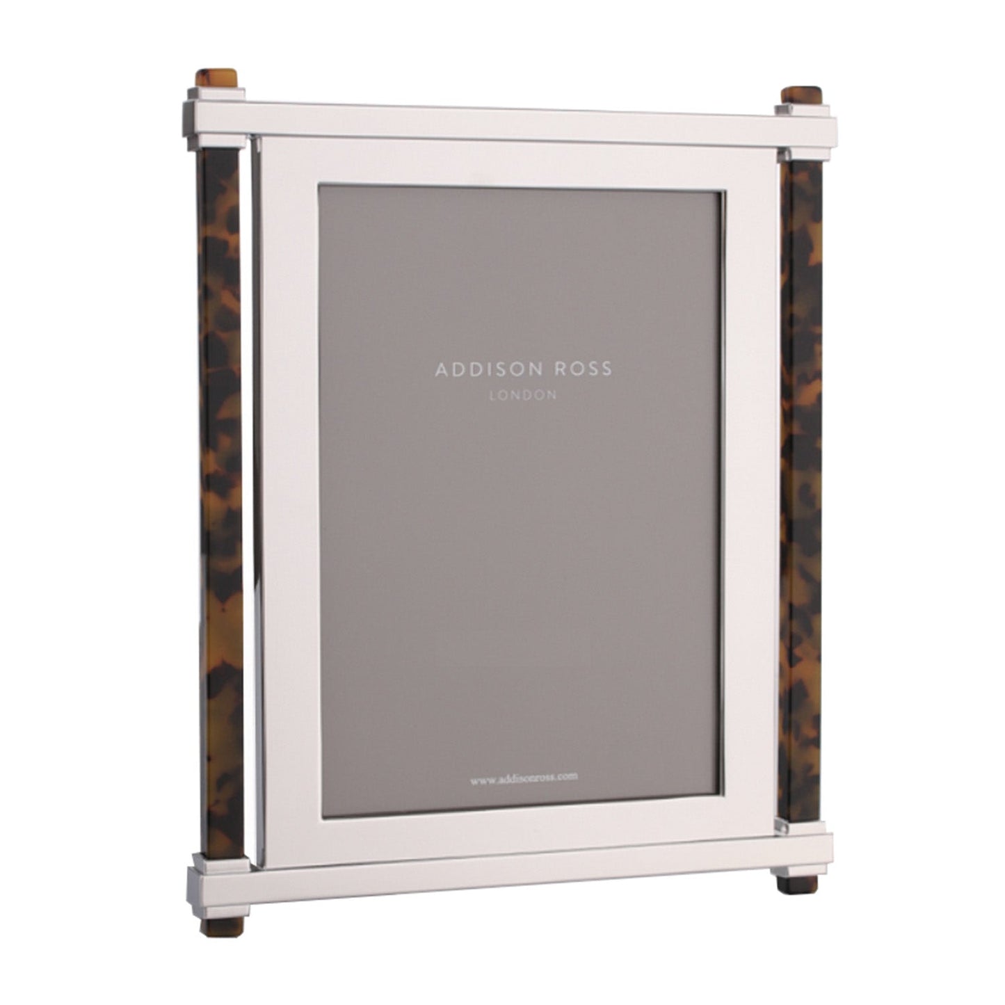 Faux Tortoise Shell & Silver Pillar Frame