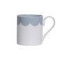 Denim Scallop Bone China Mug