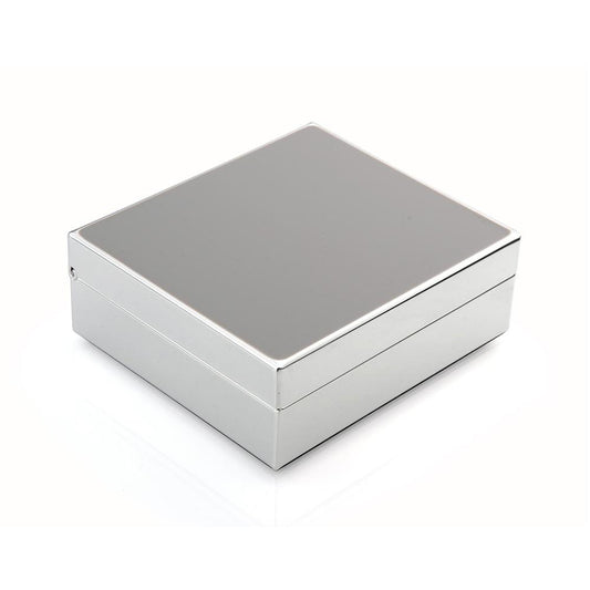 4" Chiffon Enamel & Silver Box - Boxes & Pots - Addison Ross