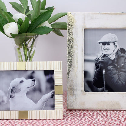 Mango Wood Bone 5 x 7 Photo Frame - Exotic Frames - Addison Ross