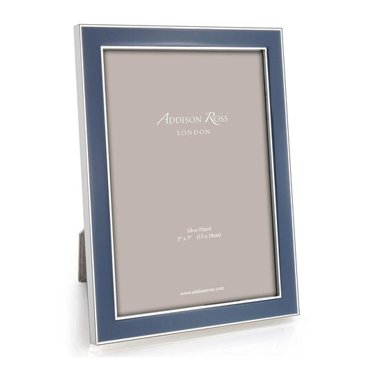 Denim Enamel & Silver Frame - Enamel Frames - Addison Ross