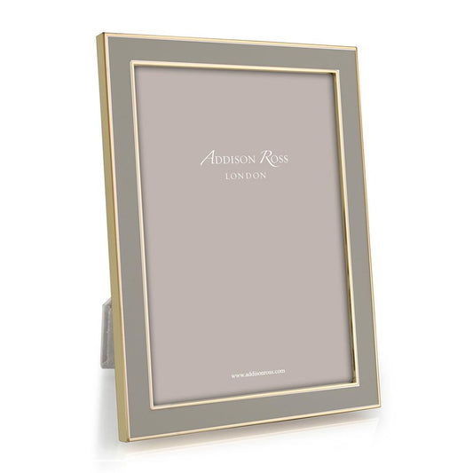 Taupe Enamel & Gold Frame - Enamel Frames - Addison Ross