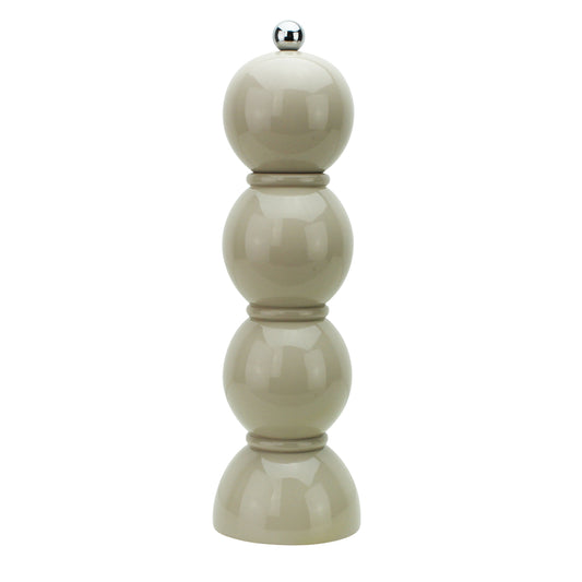 Cappuccino Lacquer Bobbin Salt or Pepper Mill