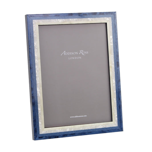 Blue Studio Stripe Marquetry Frame