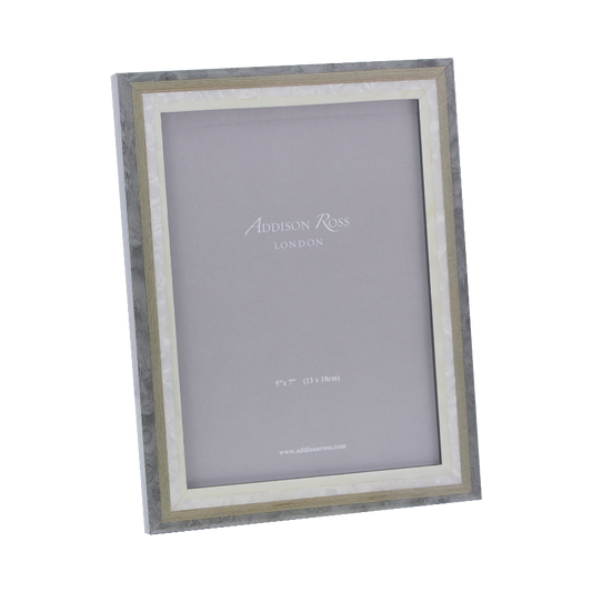 Grey Studio Stripe Marquetry Frame