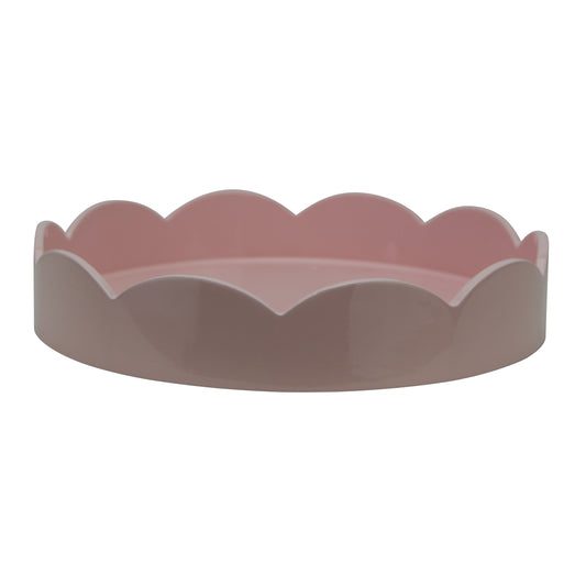 Pale Pink Small Round Scallop Tray